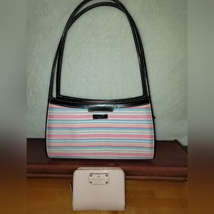 KATE SPADE  New York Pink-orange-blue stripes